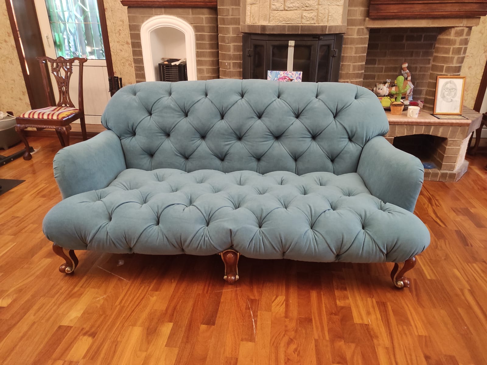 Перетяжка дивана. Тёплый Стан