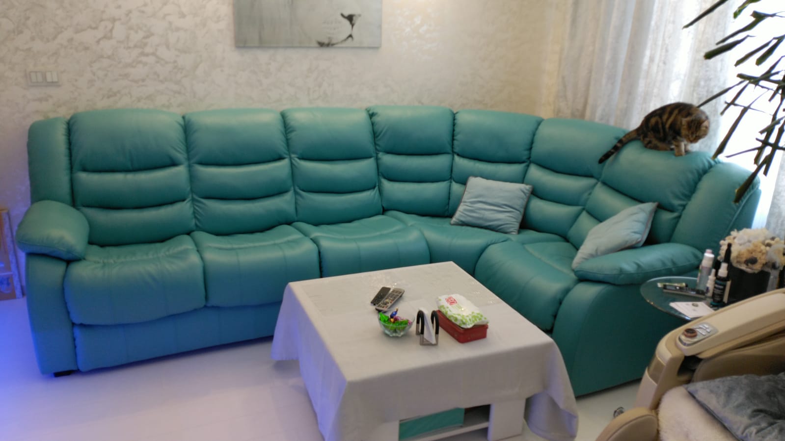 Перетяжка дивана на дому. Тёплый Стан